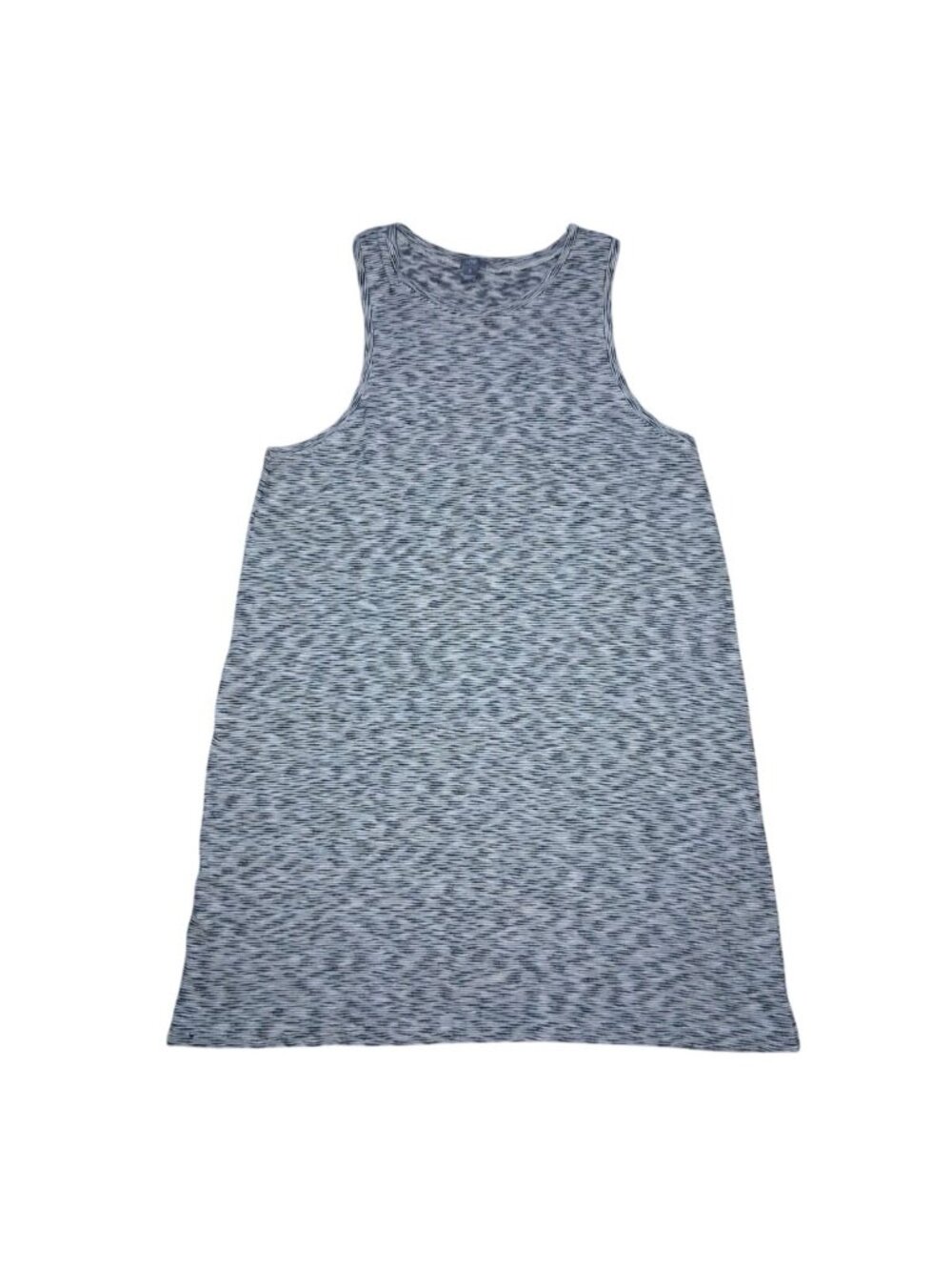 Aerie Tank Dress Sleeveless Gray Black Striped Cotton Size XL